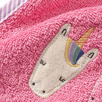 Lätzchen mit Einhorn-Applikation, rosa, 1 St