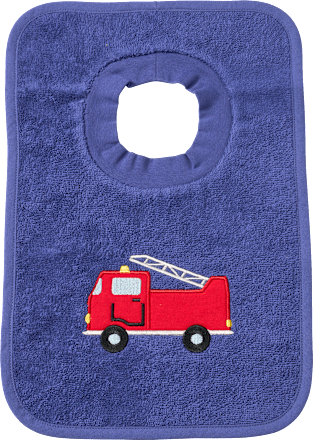 Lätzchen mit Feuerwehrauto-Motiv, blau, 1 St
