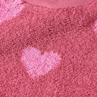 Lätzchen mit Herz-Muster, rosa, 1 St