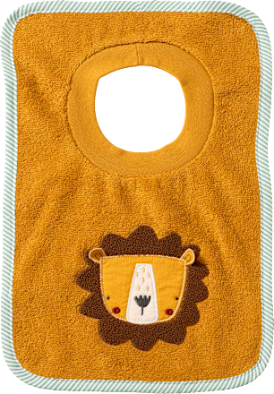 Lätzchen mit Löwen-Motiv, gelb, 1 St
