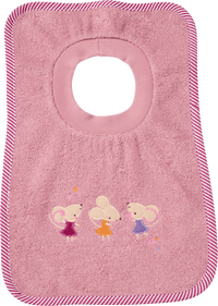 ALANA Lätzchen mit Mäuse-Applikation, rosa, 1 St