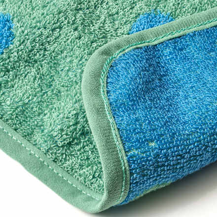 Slabbetje met stippenpatroon, groen &amp; blauw, 1 stuk