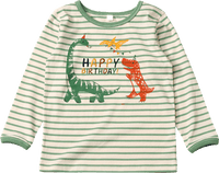 Langarmshirt Geburtstag mit Happy Birthday-Schriftzug, grün, Gr. 98/104, 1 St