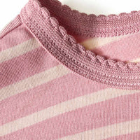 Shirt met lange mouwen en hartjesapplicatie, roze, maat 104, 1 stuk