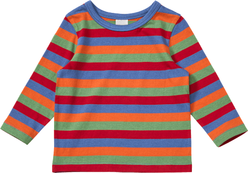 Langarmshirt mit Ringel-Muster, bunt, Gr. 110, 1 St