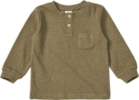 Langarmshirt mit Ripp-Struktur, grau, Gr. 110, 1 St