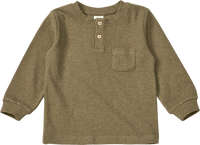 ALANA Langarmshirt mit Ripp-Struktur, grau, Gr. 122, 1 St