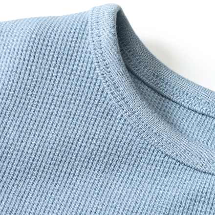 Langarmshirt mit Waffel-Struktur, blau, Gr. 104, 1 St ALANA