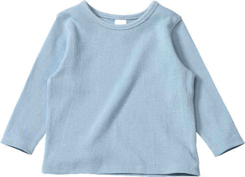 Langarmshirt mit Waffel-Struktur, blau, Gr. 104, 1 St ALANA