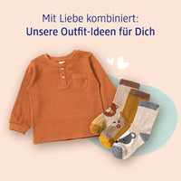 Langarmshirt mit Waffel-Struktur, braun, Gr. 1, 1 St
