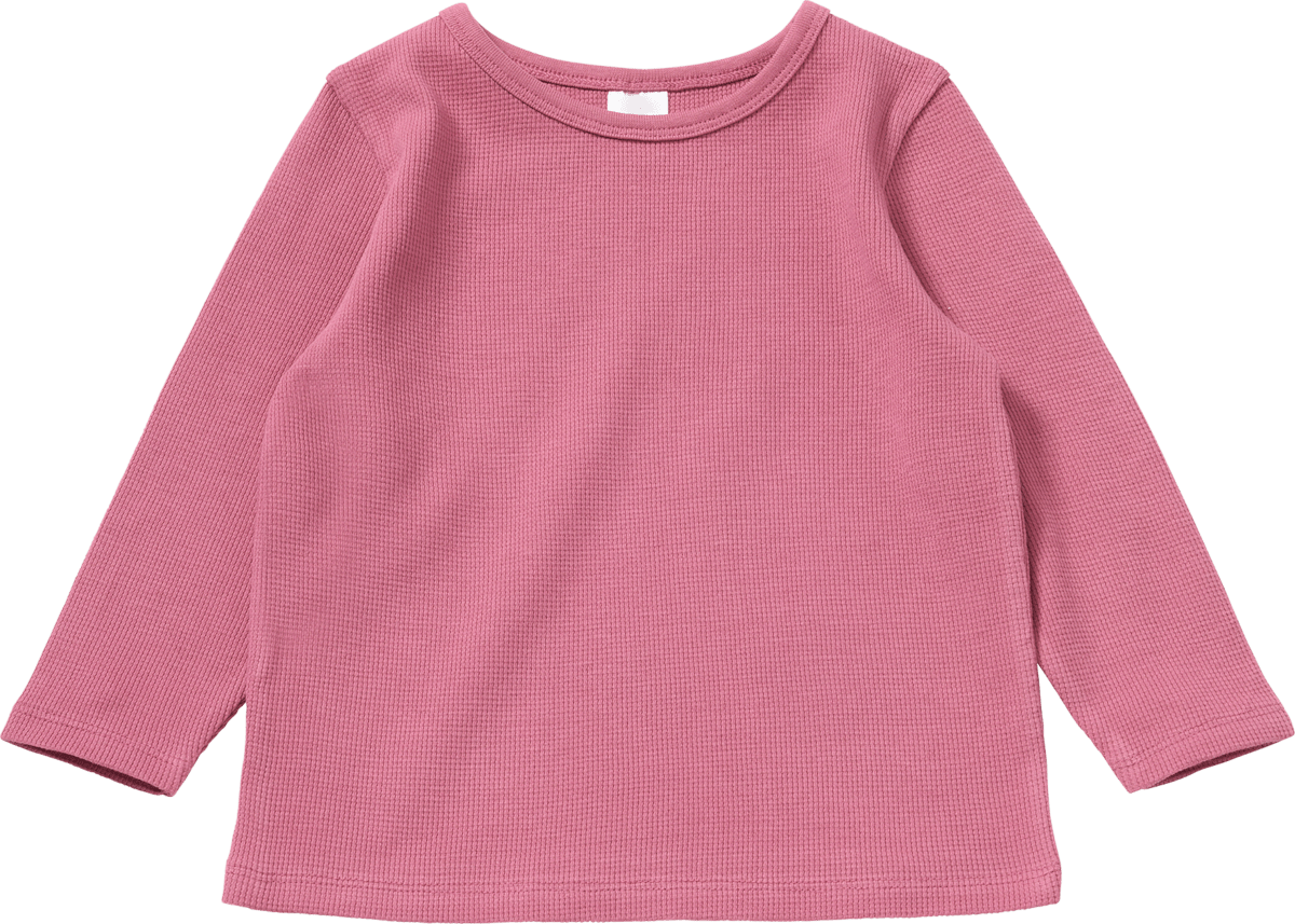 ALANA Langarmshirt mit Waffel-Struktur, rosa, Gr. 110, 1 St
