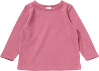 Langarmshirt mit Waffel-Struktur, rosa, Gr. 128, 1 St