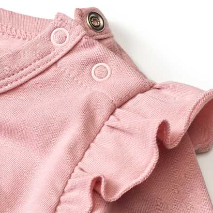 Langarmshirt Pro Climate mit Blumen-Motiv & Rüschen, rosa, Gr. 62, 1 St ALANA