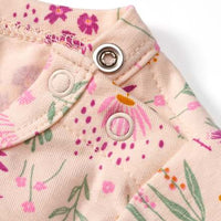 Langarmshirt Pro Climate mit Blumen-Muster & Rüschen, beige & rosa, Gr. 62, 1 St