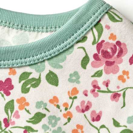 Langarmshirt Pro Climate mit Blumen-Muster, weiß & rosa, Gr. 122, 1 St ALANA
