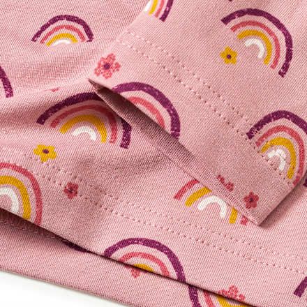 Langarmshirt Pro Climate mit Regenbogen-Muster, rosa, Gr. 122, 1 St ALANA