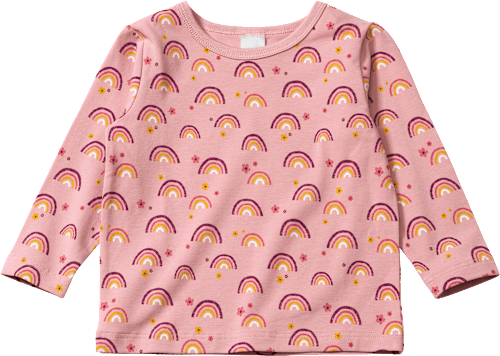 Langarmshirt Pro Climate mit Regenbogen-Muster, rosa, Gr. 122, 1 St ALANA