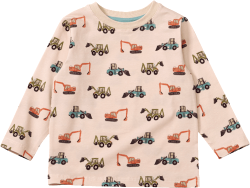 Langarmshirt Pro Climate mit Traktor-Muster, beige, Gr. 98, 1 St ALANA