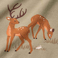 Langarmshirt Pro Climate mit Waldtier-Motiv, braun, Gr. 86, 1 St ALANA