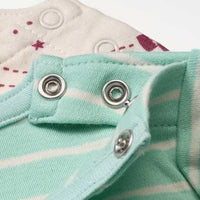 Langarmshirts mit Weltall-Muster, blau + beige, Gr. 68, 2 St