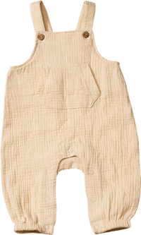 Latzhose aus Musselin, beige, Gr. 68, 1 St ALANA