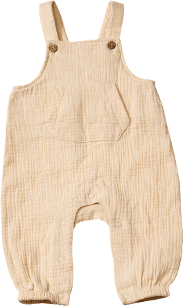 Latzhose aus Musselin, beige, Gr. 68, 1 St ALANA
