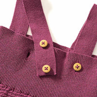 Latzhose aus Strick & mit Mitwachsfunktion, lila, Gr. 74, 1 St