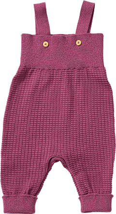 Latzhose aus Strick & mit Mitwachsfunktion, lila, Gr. 74, 1 St