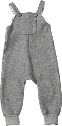 ALANA Latzhose aus Wollwalk mit Mitwachsfunktion, grau, Gr. 110/116, 1 St