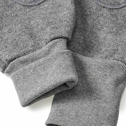 Latzhose aus Wollwalk mit Mitwachsfunktion, grau, Gr. 86/92, 1 St