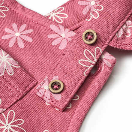 Latzhose mit Blumen-Muster, rosa, Gr. 62, 1 St ALANA