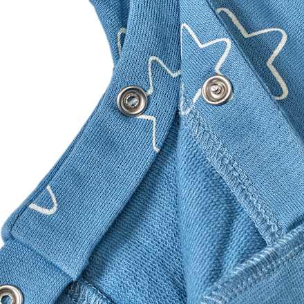 Latzhose mit Sternen, blau, Gr. 68, 1 St ALANA