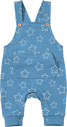 Latzhose mit Sternen, blau, Gr. 68, 1 St ALANA