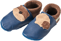 Lederschuhe mit Otter-Applikation, blau, Gr. 22/23, 1 St