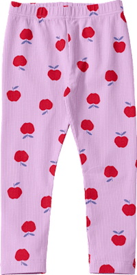 Leggings mit Apfel-Muster, lila, Gr. 128, 1 St
