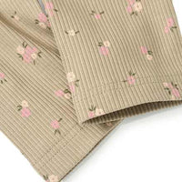 Leggings mit Blumen-Muster und Ripp-Struktur, grün, Gr. 122, 1 St ALANA