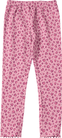 ALANA Leggings mit Leo-Muster & Ripp-Struktur, lila, Gr. 122, 1 St