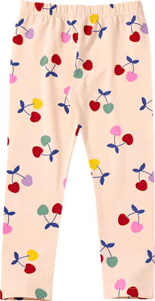 Leggings Pro Climate mit Kirschen-Muster, beige, Gr. 104, 1 St