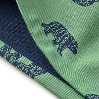 Loop Schal mit Bären- & Wald-Muster, grün, 1 St