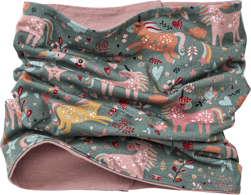 Lussjaal met eenhoornpatroon, kleurrijk, 1 stuk