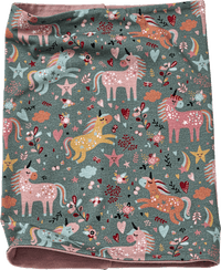 Lussjaal met eenhoornpatroon, kleurrijk, 1 stuk