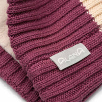 Loop Schal mit Ripp-Struktur, rosa & beige, 1 St