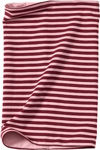 Loop Schal mit Streifen-Muster, rosa, 1 St