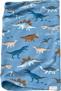 Lussensjaal Pro Climate met dinosaurussenpatroon, blauw, 1 stuk