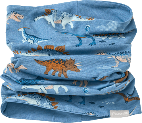 Lussensjaal Pro Climate met dinosaurussenpatroon, blauw, 1 stuk