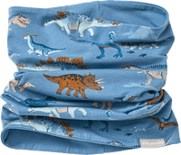 Lussensjaal Pro Climate met dinosaurussenpatroon, blauw, 1 stuk