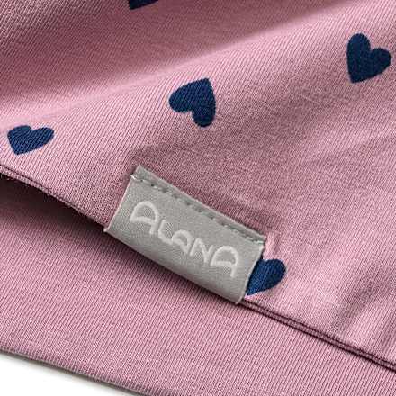 Loop Schal Pro Climate mit Herz-Muster, lila, 1 St ALANA