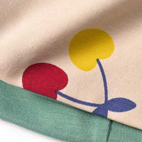 Loop Schal Pro Climate mit Kirschen-Muster, beige, 1 St