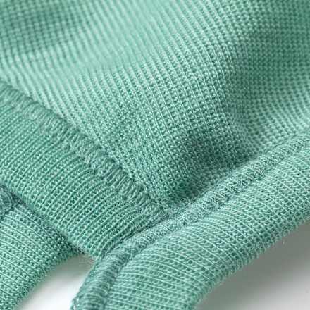 Muts van biologische wol en zijde, groen, maat 38/39, 1 stuk