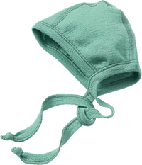Muts van biologische wol en zijde, groen, maat 38/39, 1 stuk